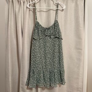 Trixxi Sage Green Floral Dress